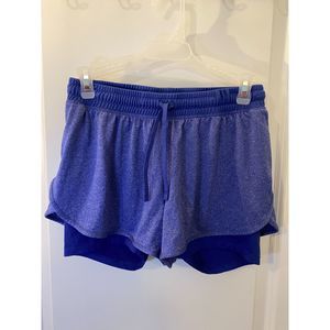 C9 Champion Shorts Girls Sz S Inner Shorts Blue Heather Duo Dry
